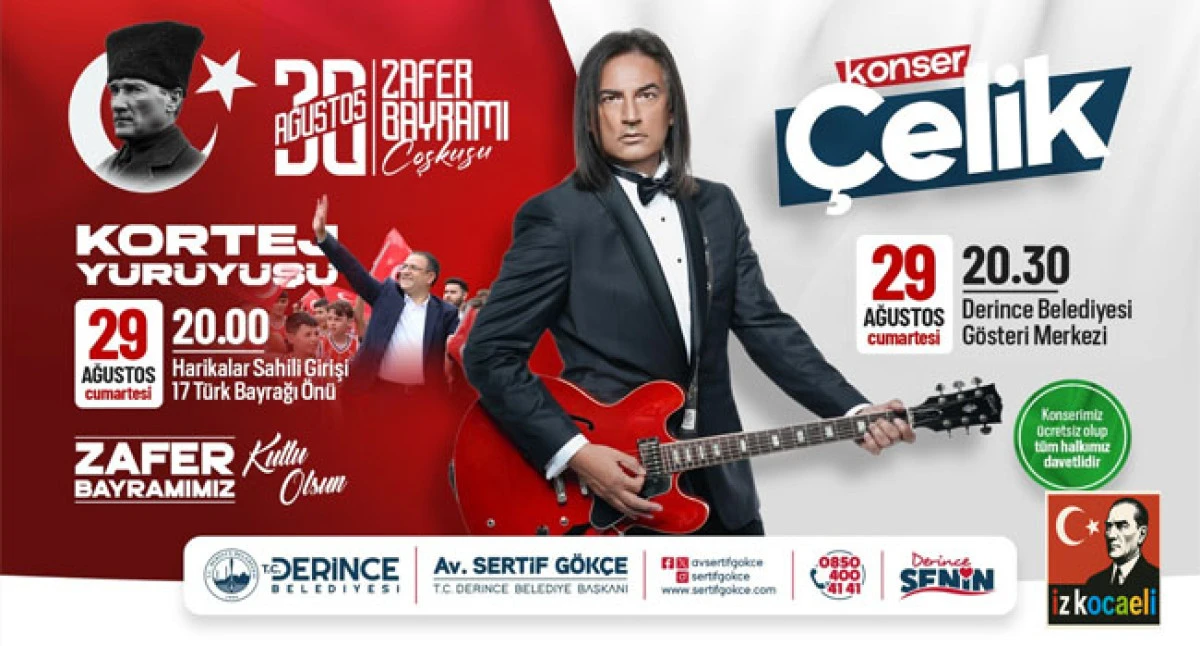 30 Ağustos Coşkusu Derince&rsquo;de Yaşanacak