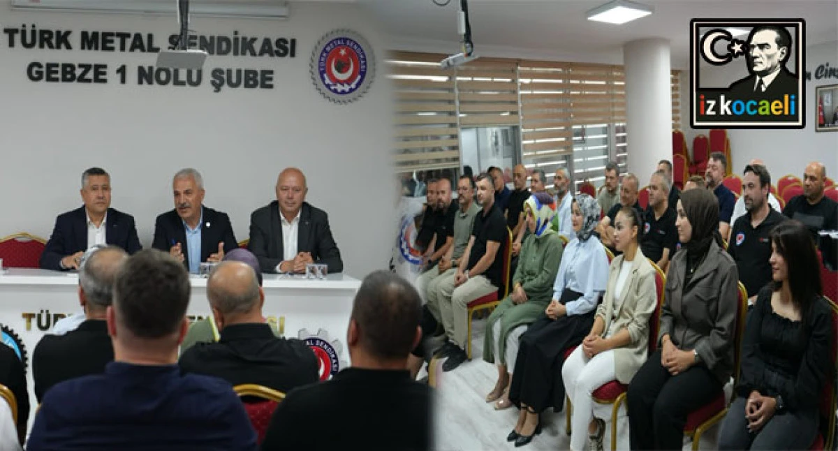 ASLANTAŞ, T&Uuml;RK METAL SENDİKASI GEBZE 1 NO'LU ŞUBESİ'Nİ ZİYARET ETTİ.