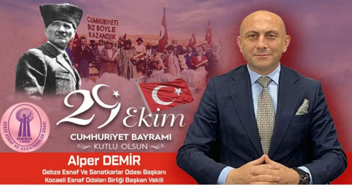 BAŞKAN ALPER DEMİR, “CUMHURİYETİMİZ GELECEĞE GÜÇLE TAŞINACAK”
