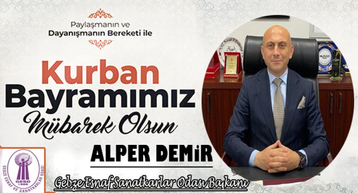 Başkan Alper Demir'den Kurban Bayramı mesajı