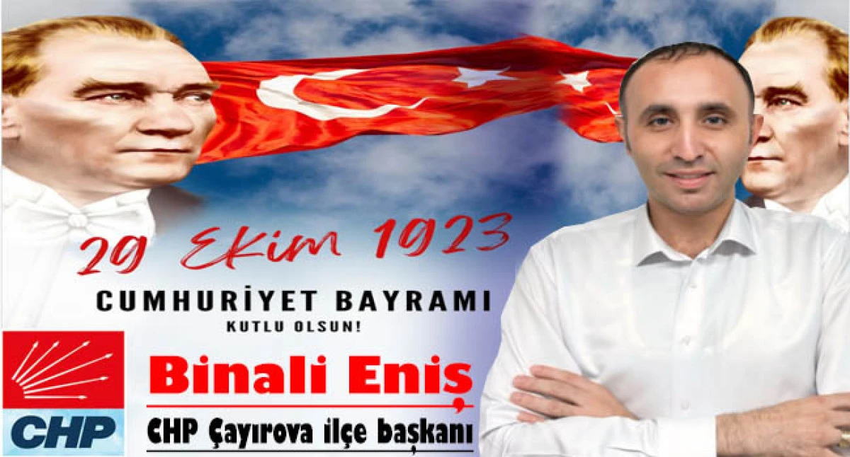 Başkan Binali Eniş 29 Ekim'i kutladı