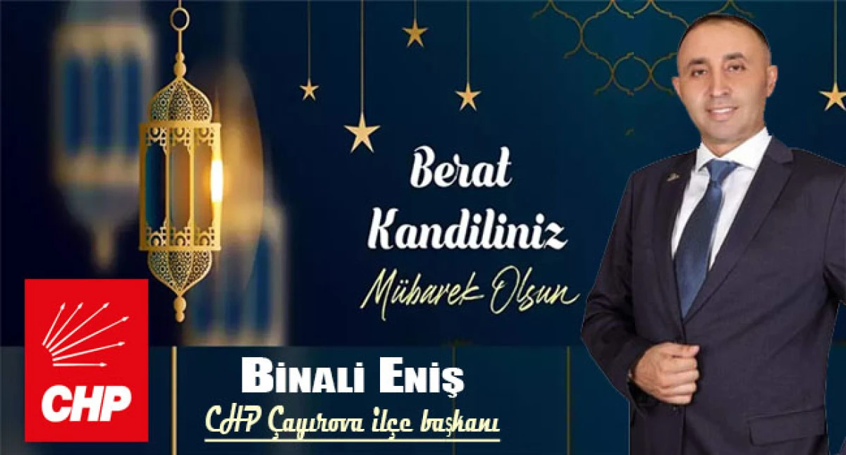 Başkan Binali Eniş'den Berat Kandili mesajı