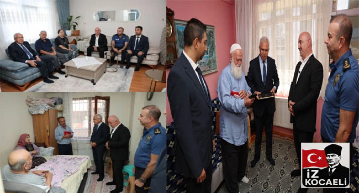 Başkan Bıyık ve Kaymakam Dönmez’den Gazilere anlamlı ziyaret