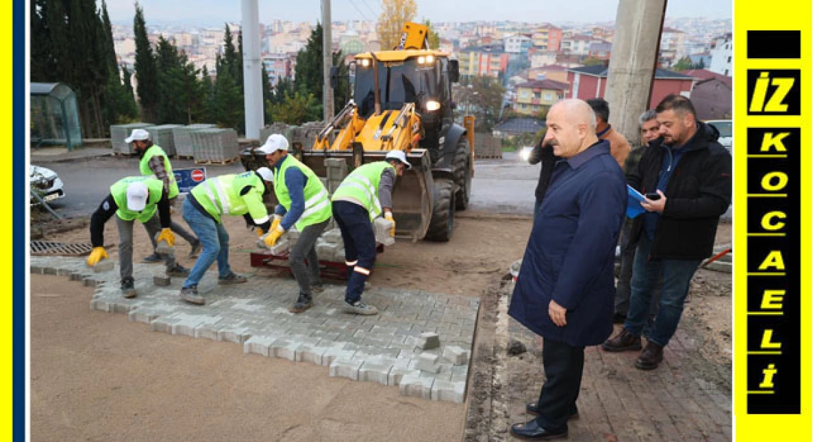 Başkan Büyükgöz Adem Yavuz Mahallesi’nde Üstyapı Çalışmalarını Yerinde İnceledi