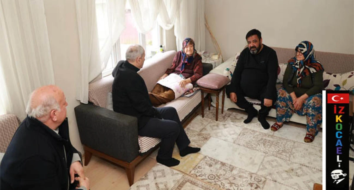 Başkan B&uuml;y&uuml;kg&ouml;z&rsquo;den 100 Yaşındaki Hesna Karaca Teyzeye Ziyaret