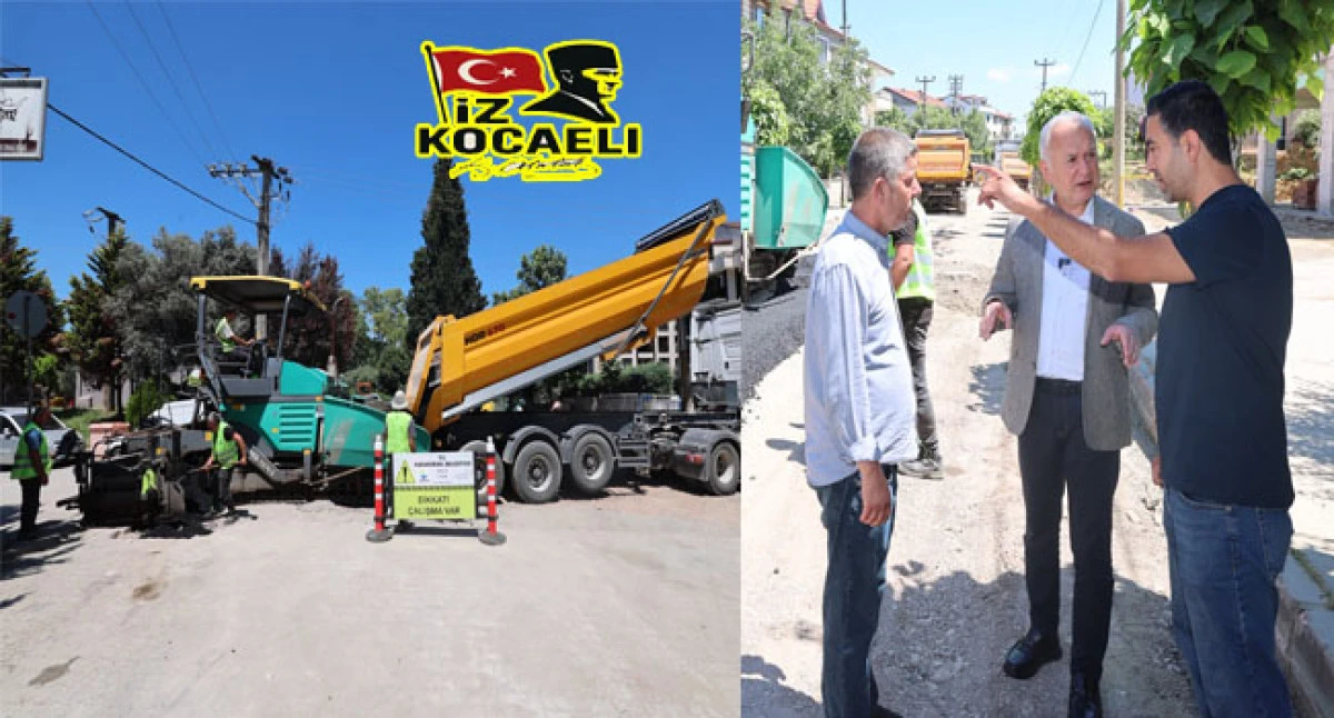 Başkan &Ccedil;alık Sahada: Asfalt &Ccedil;alışmalarını Yerinde İnceledi