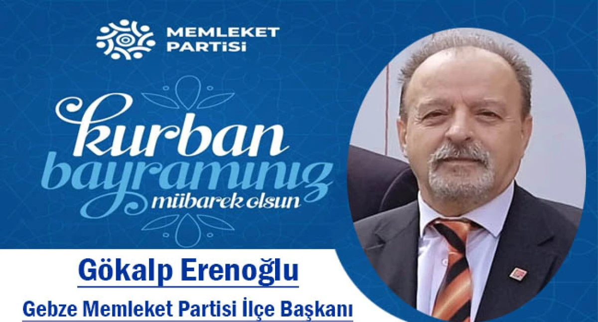 Başkan Gökalp Erenoğlu'ndan Kurban Bayramı mesajı