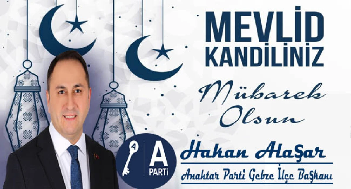 Başkan Hakan Alaşar'dan Mevlid Kandili mesajı