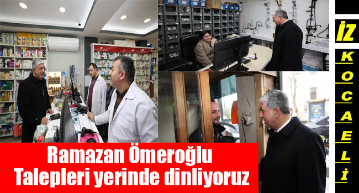 Başkan &Ouml;meroğlu esnafla buluştu