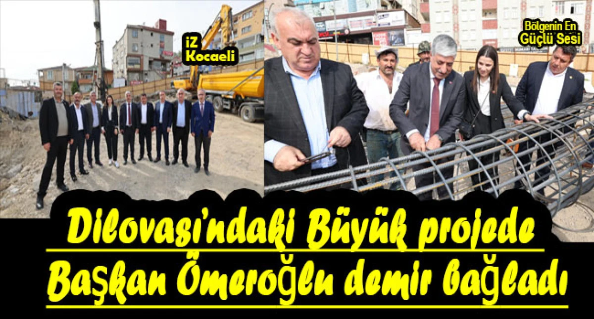 Başkan Ömeroğlu işçilerle demir bağladı