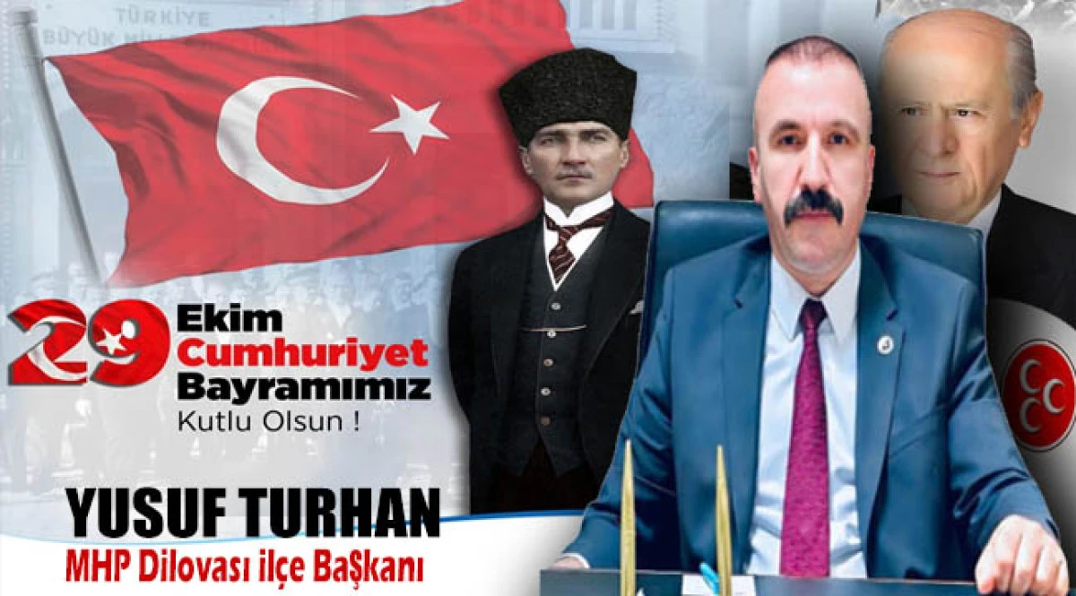 Başkan Yusuf Turhan,  “Cumhuriyetimizin 102. Yılında Dilovası’ndan Birlik ve Umut Mesajı”