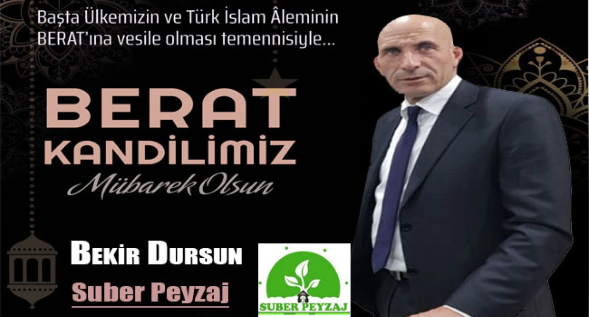 Bekir Dursun&rsquo;dan Berat Kandili Mesajı