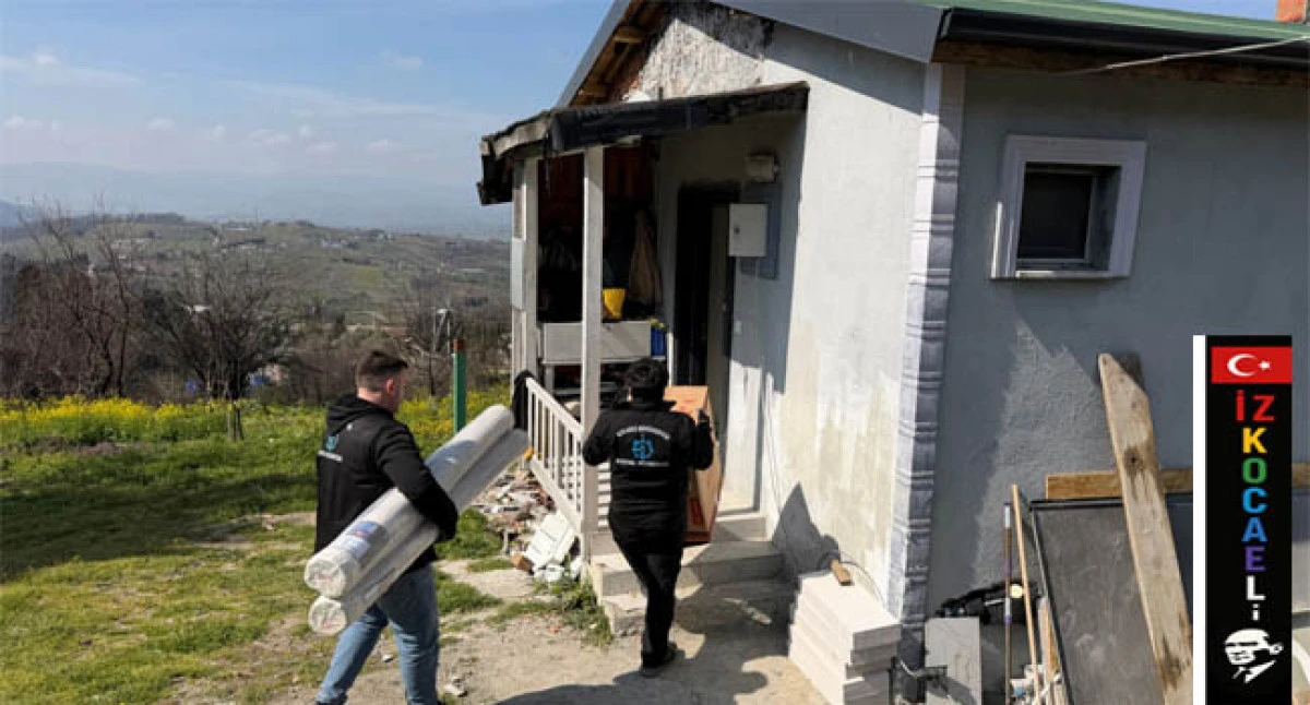 B&uuml;y&uuml;kşehir, yangın mağduru aileyi ayağa kaldırdı