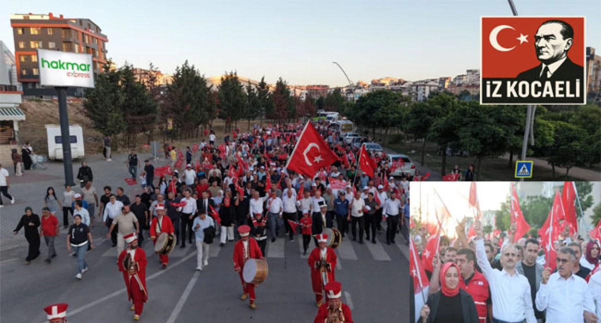 &Ccedil;ayırova, 15 Temmuz&rsquo;da tek y&uuml;rek oldu