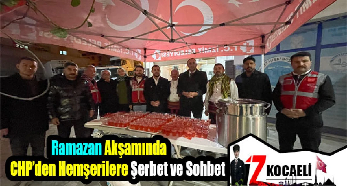 CHP &Ccedil;ayırova, Mandıra Camii&rsquo;nde Cemaatle Ramazan Sofrasında Buluştu