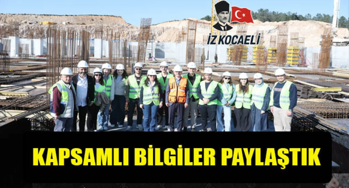 &Ccedil;ift&ccedil;i, hastane inşaatını GT&Uuml;&rsquo;l&uuml; &ouml;ğrencilerle birlikte inceledi