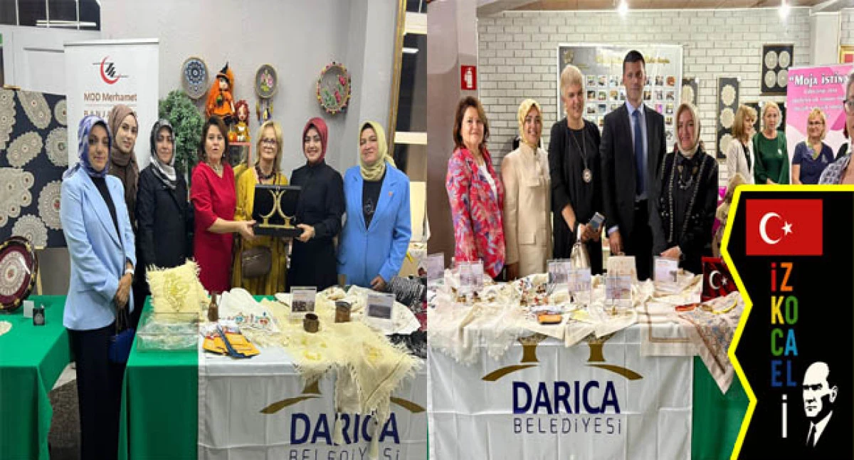 DARICA BELEDİYESİ, BOSNA HERSEK’TE ULUSLARARASI KADIN ÖRGÜ VE EL SANATLARI FESTİVALİNE KATILDI
