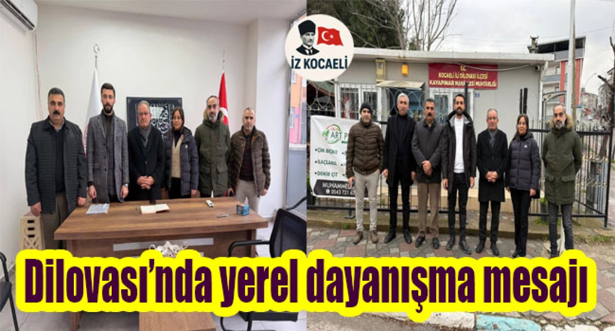 DEM Parti Dilovası İl&ccedil;e &Ouml;rg&uuml;t&uuml;&rsquo;nden Muhtarlara Ziyaret