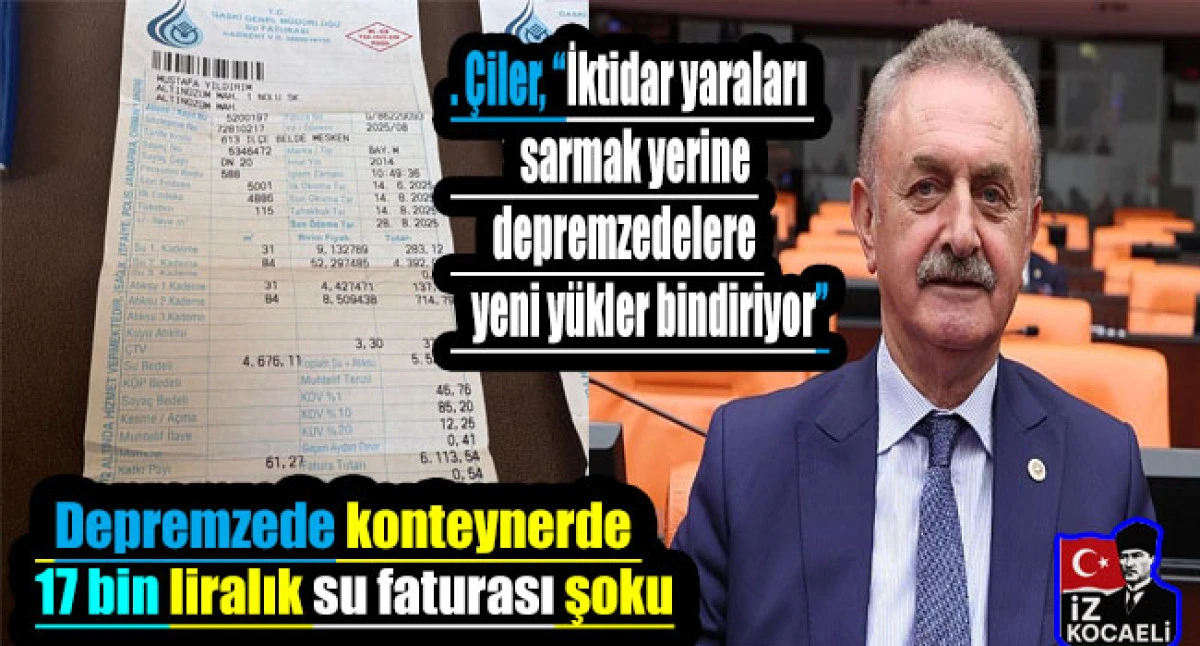 Depremzede konteynerde 17 bin liralık su faturası şoku: “2 ay önce destek vardı, şimdi borçla baş başa bırakıldık”