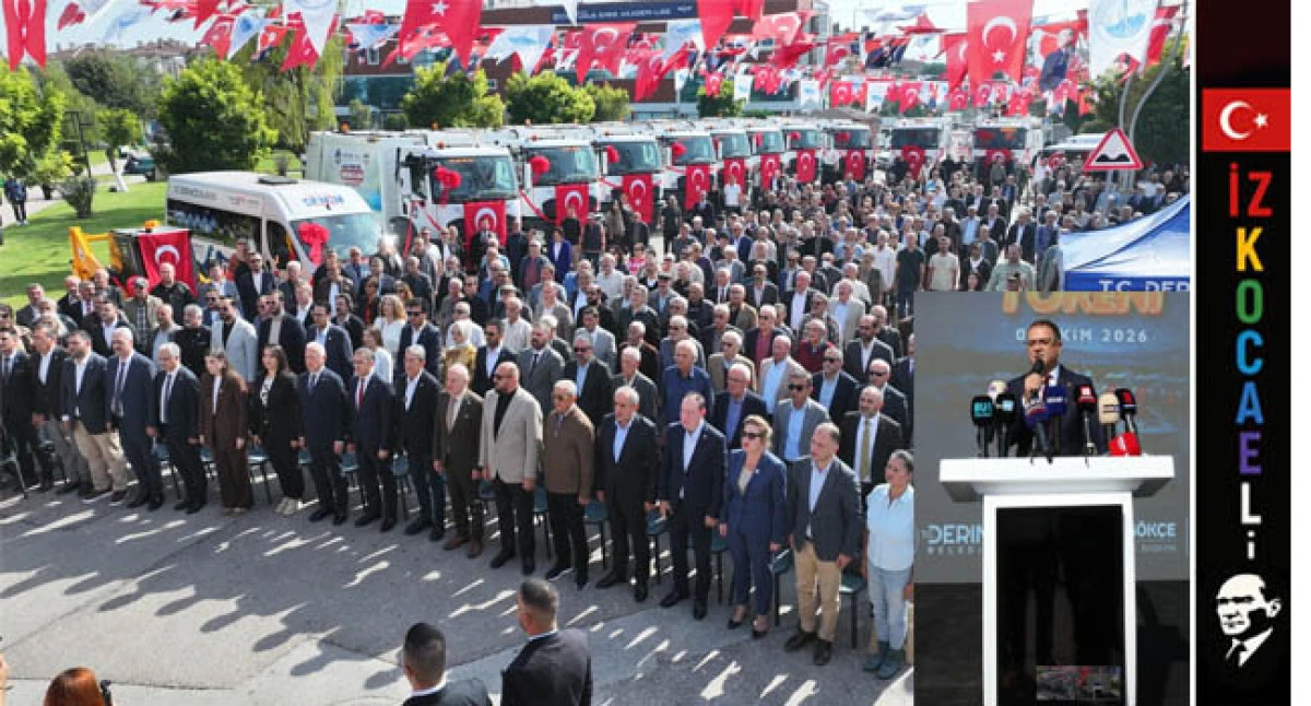 Derince Belediyesi 14 Yeni Hizmet Aracını Tanıttı