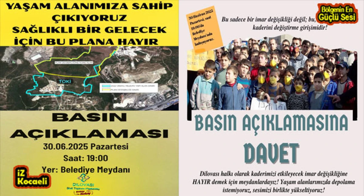 Dilovası basın açıklamasında buluşacak bugün