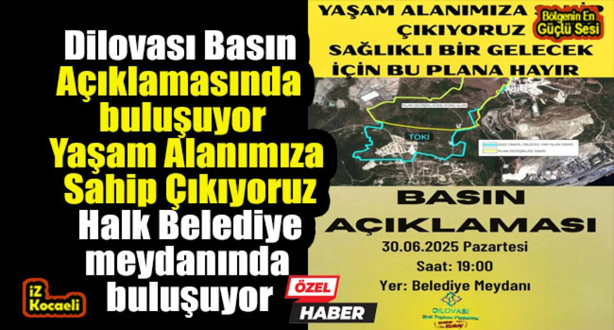 DİLOVASI BASIN AÇIKLAMASI ÇOÇUKLARARIN KATILIMI İLE YAPILACAK