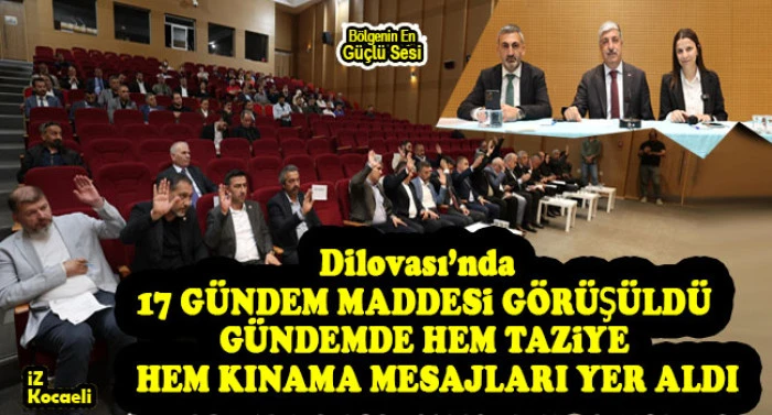 Dilovası Belediyesi Mayıs Ayı Meclisi Toplandı