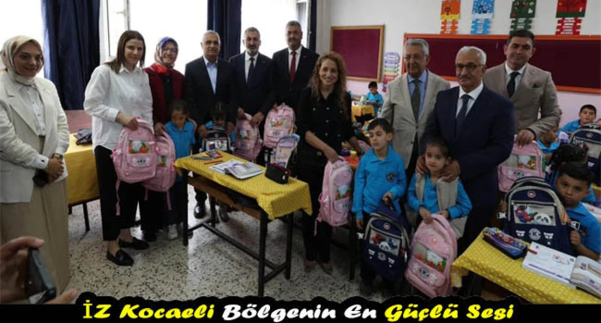 Dilovası&rsquo;nda Eğitime Destek S&uuml;r&uuml;yor 1. Sınıf &Ouml;ğrencilerine Kırtasiye Malzemesi Dağıtıldı