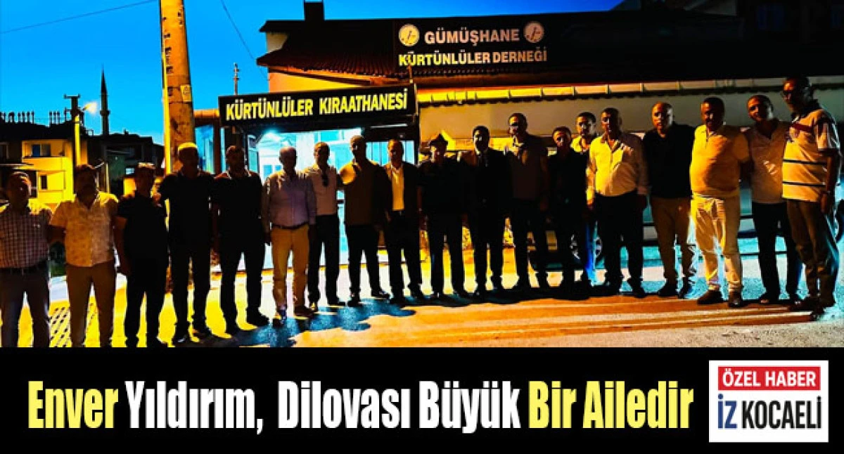 Dilovası&rsquo;nda K&uuml;rt&uuml;nl&uuml;ler Dernek başkanı Yusuf Meral&rsquo;den Yıldırım&rsquo;a Başarı Dileği