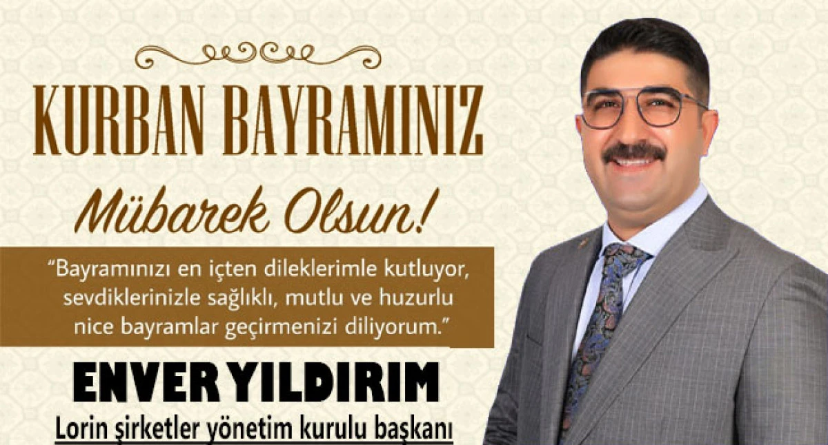 Enver Yıldırım, Kurban Bayramımız Mübarek Olsun