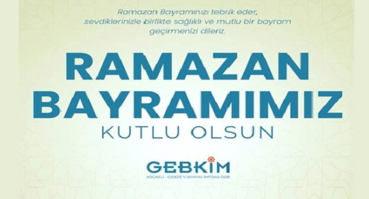 GEBKİM OSB Bayram Kutlama İlanı