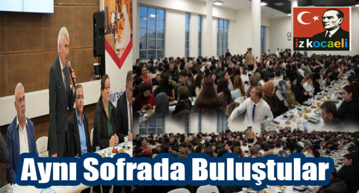 GEBZE BELEDİYESİ İFTAR SOFRASINI GEBZE TEKNİK &Uuml;NİVERSİTESİ&rsquo;NDE KURDU