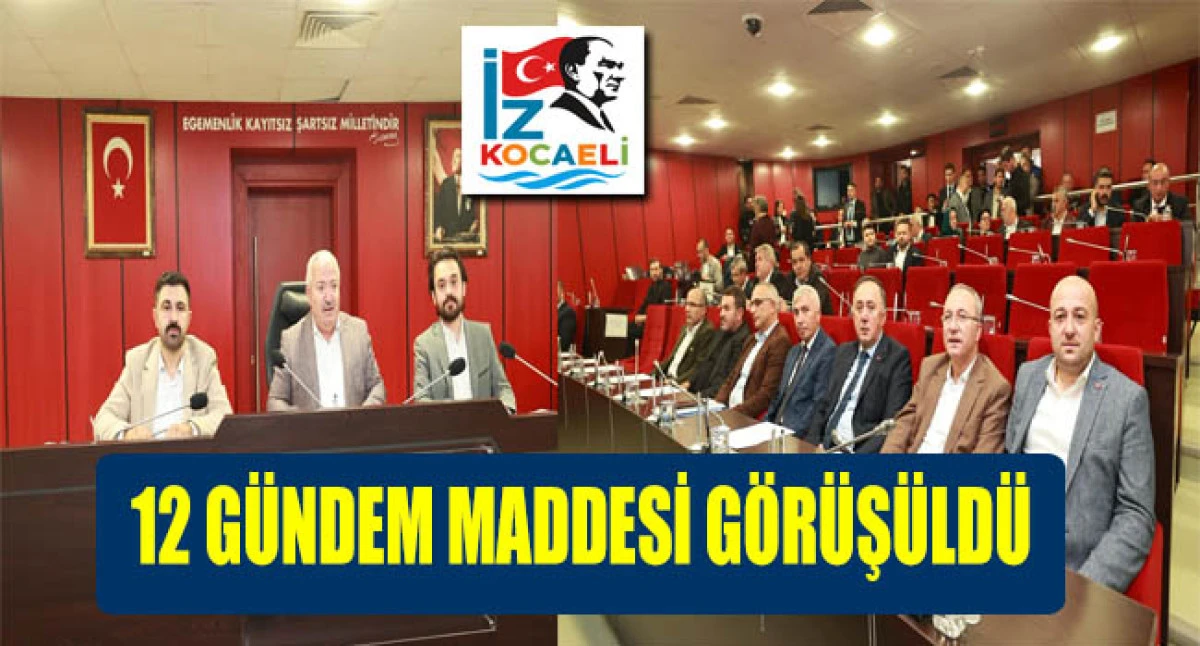 Gebze Belediyesi Kasım Ayı Meclis Toplantısı Gerçekleşti