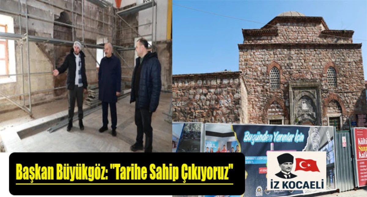 Gebze Belediyesi Tarihi &Ccedil;arşı Hamamı'nda Restorasyon &Ccedil;alışmalarını Başlattı