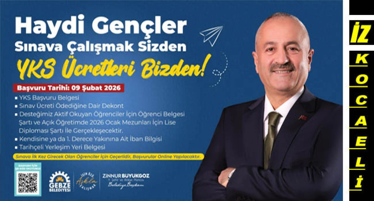 GEBZE BELEDİYESİ&rsquo;NDEN YKS&rsquo;YE GİRECEK GEN&Ccedil;LERE DESTEK