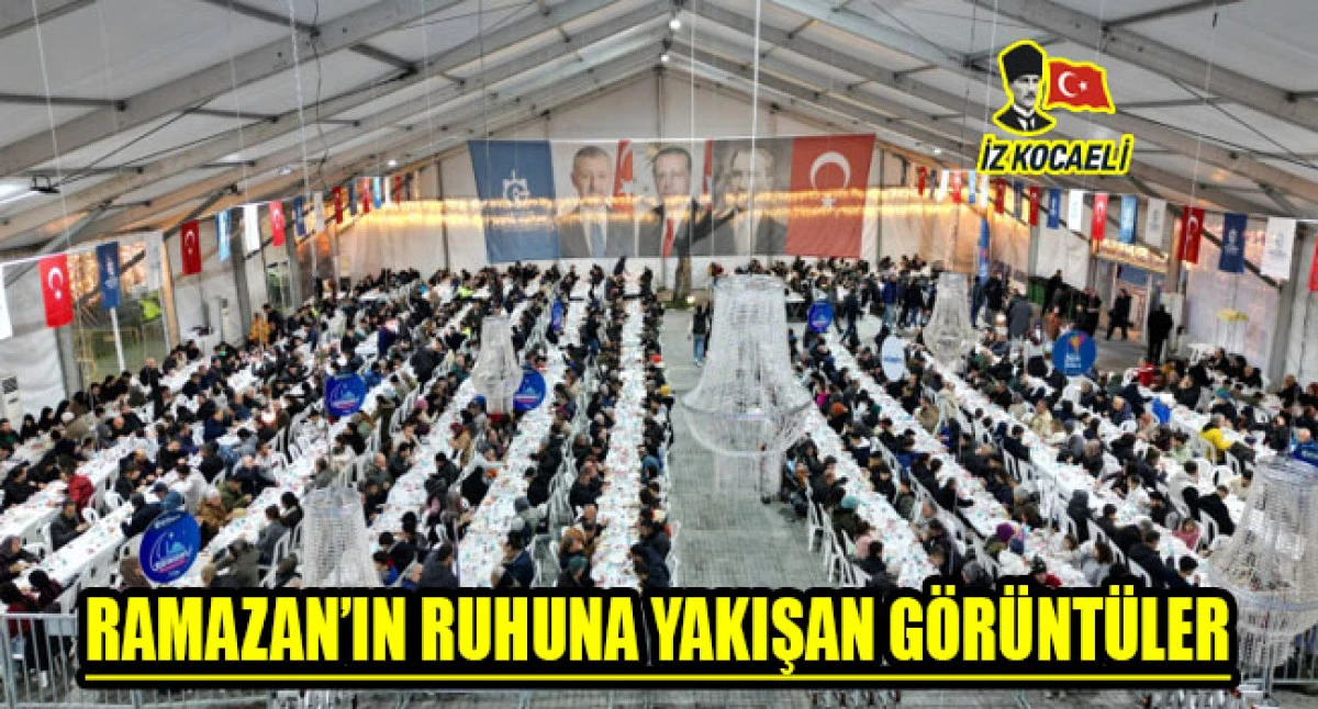 Gebze Kent Meydanı&rsquo;nda Ramazan&rsquo;ın ilk sofrası kuruldu