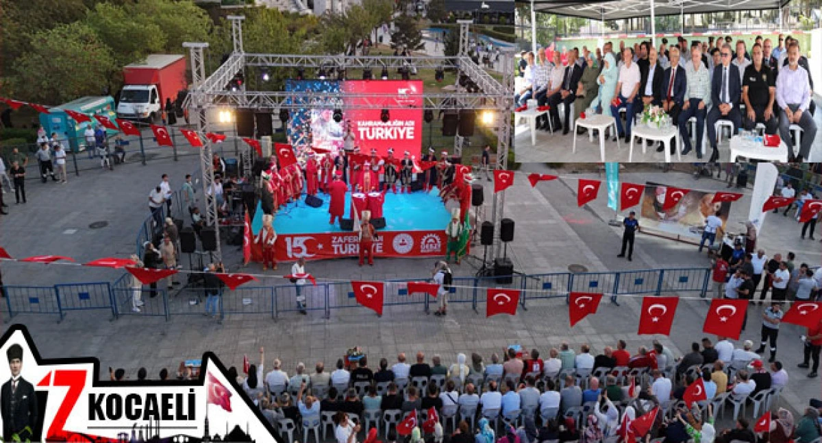 Gebze’de 15 Temmuz Coşkusu