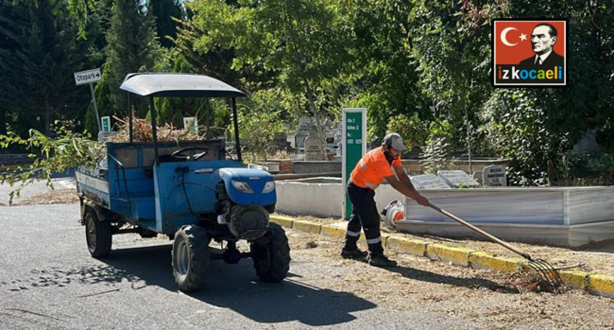 Gebze&rsquo;de Mezarlıklara Titiz Bakım