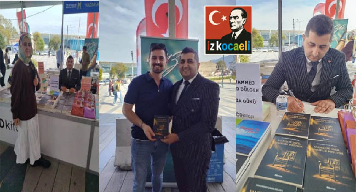 Gebzeli Gen&ccedil; Yazar Zail D&uuml;lger, Bursa Osmangazi Kitap Fuarı'nda Okurlarıyla Buluştu