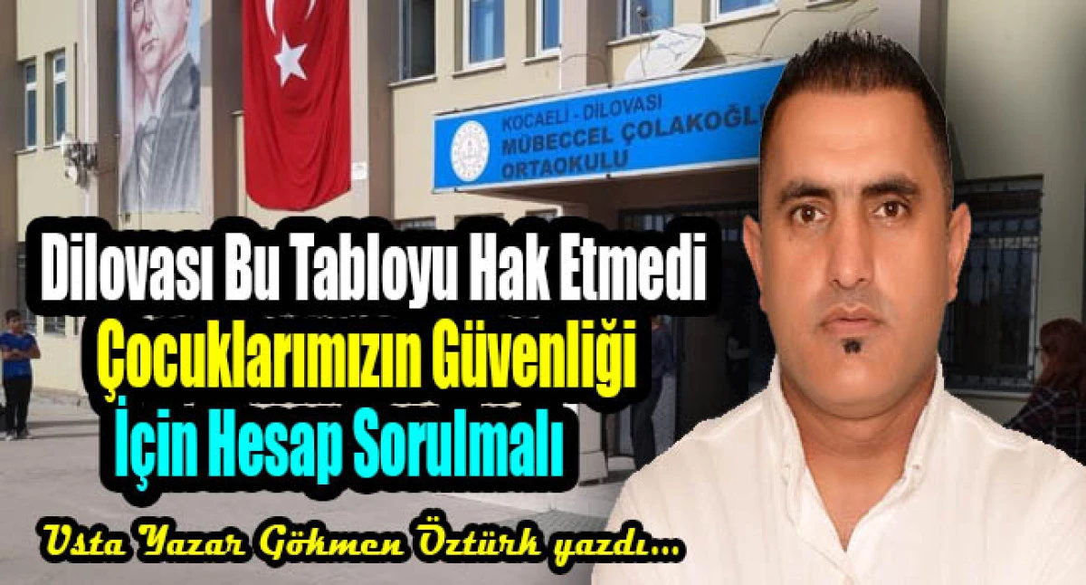 G&ouml;kmen &Ouml;zt&uuml;rk, ''Dilovası'nda Kirli Ellere Karşı Vicdanın Sesi, &Ccedil;ocuklarımızın G&uuml;venliği Kırmızı &Ccedil;izgimizdir