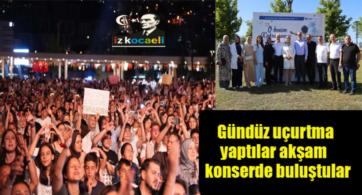 G&uuml;nd&uuml;z u&ccedil;urtma yaptılar akşam konserde buluştular