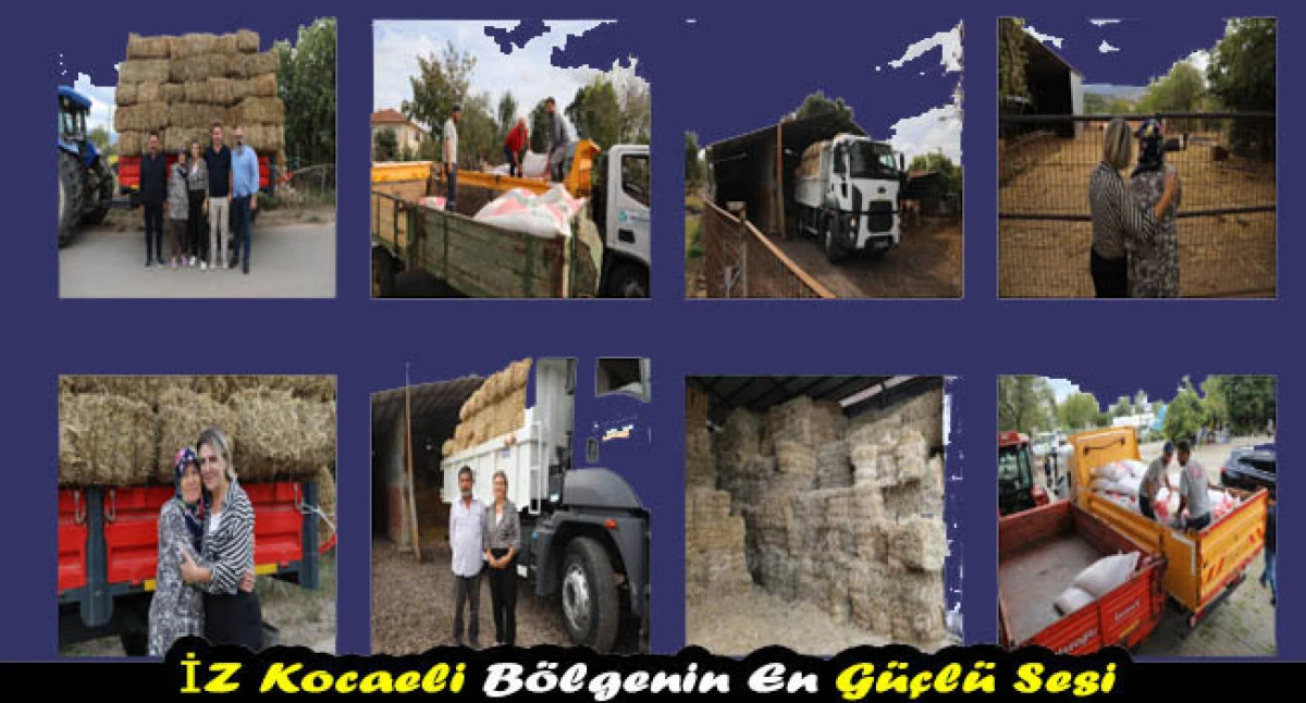 İzmit Belediyesi yangında zarar g&ouml;ren &uuml;reticileri yalnız bırakmadı