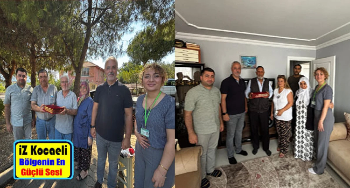 İzmit Belediyesinden gazilere saygı ziyaretleri sürüyor