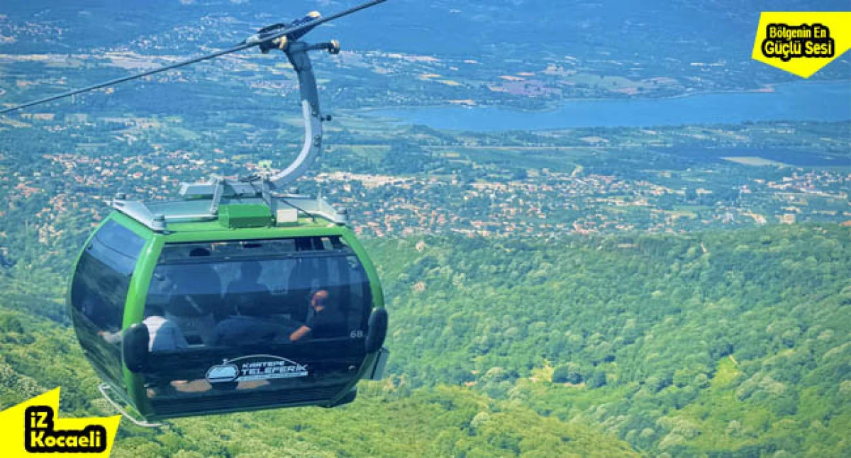 Kartepe Teleferik, bayramda ilgi odağı oldu