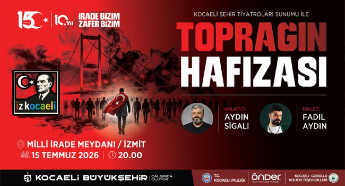 Kocaeli, 15 Temmuz ruhunu diri tutacak