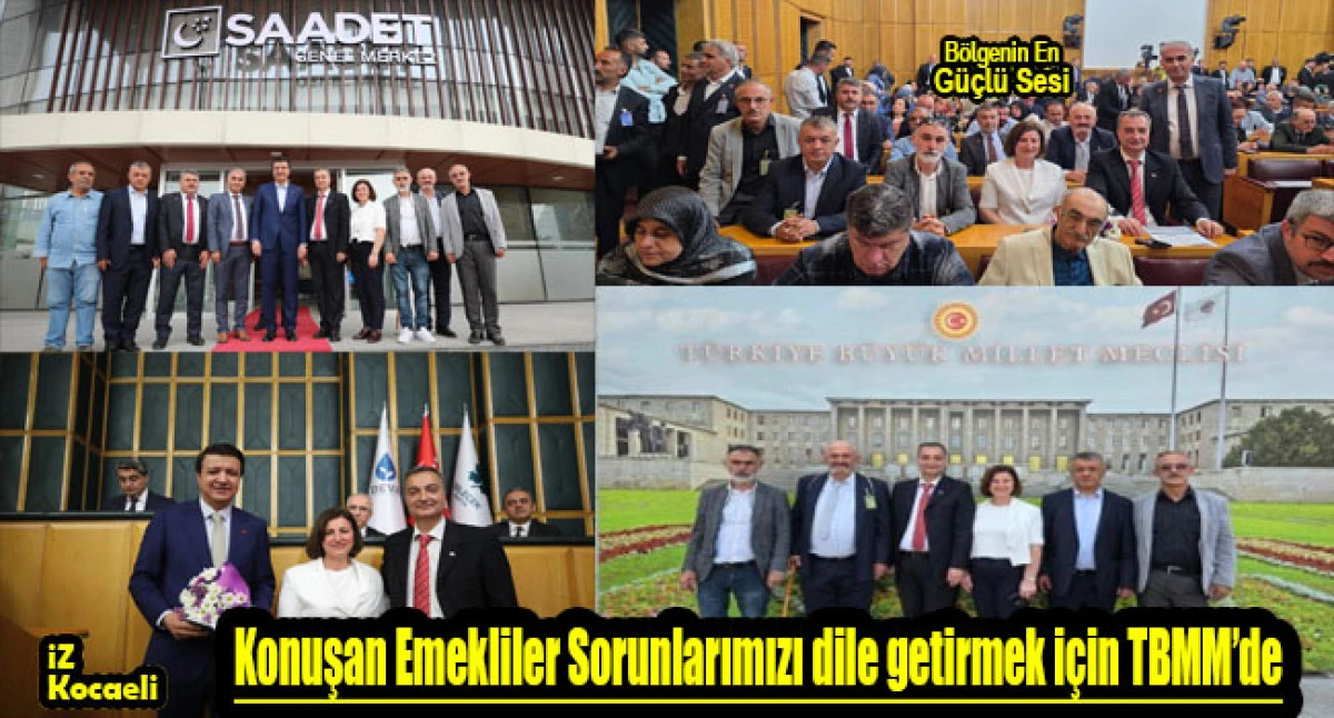 Konuşan Emekliler Sorunlarımızı dile getirmek için TBMM'de