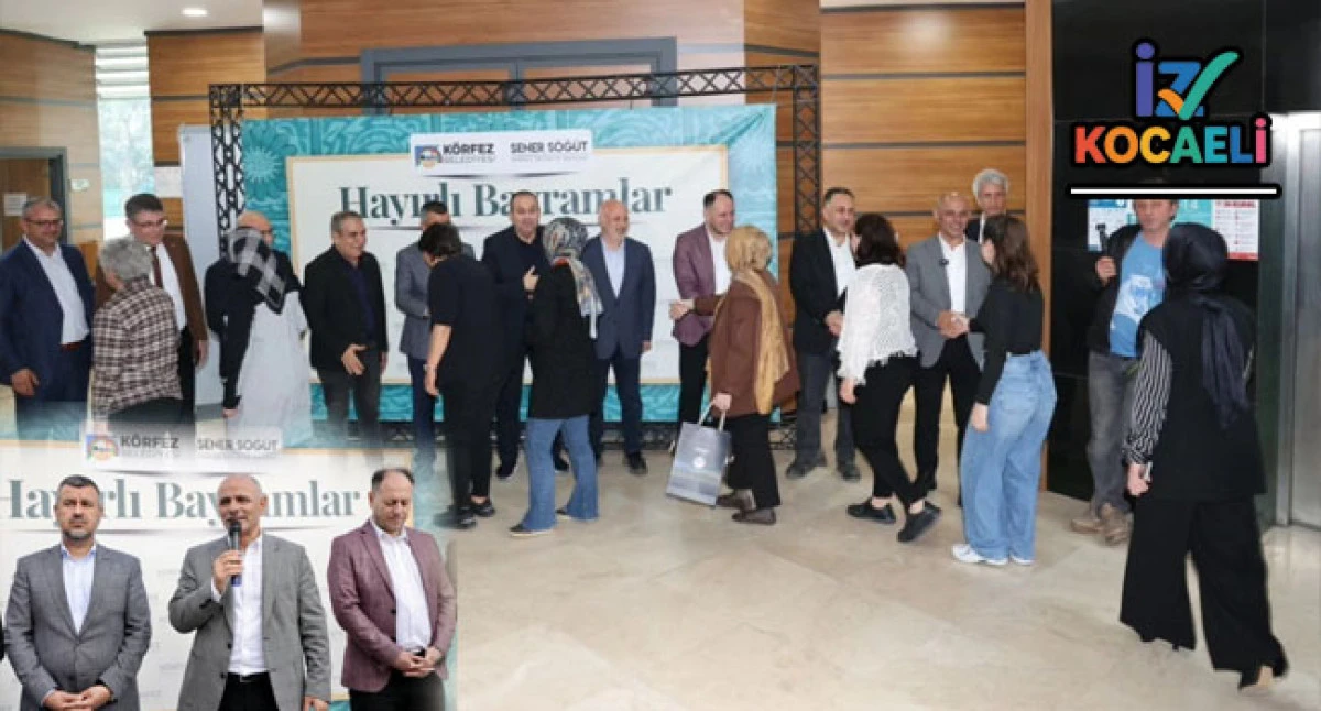 K&ouml;rfez Belediyesi personeli bayramlaştı
