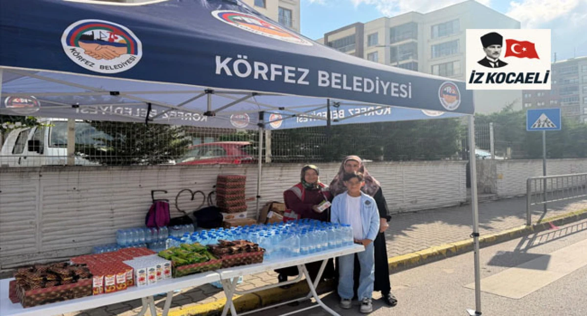 K&Ouml;RFEZ BELEDİYESİ'NDEN YKS'DE 23 OKULDA İKRAM