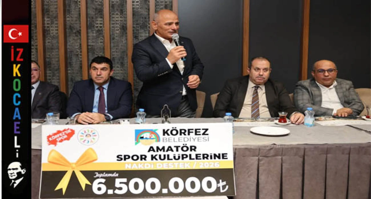 K&ouml;rfez'de Amat&ouml;r Spor Kul&uuml;plerine 6,5 Milyon TL destek