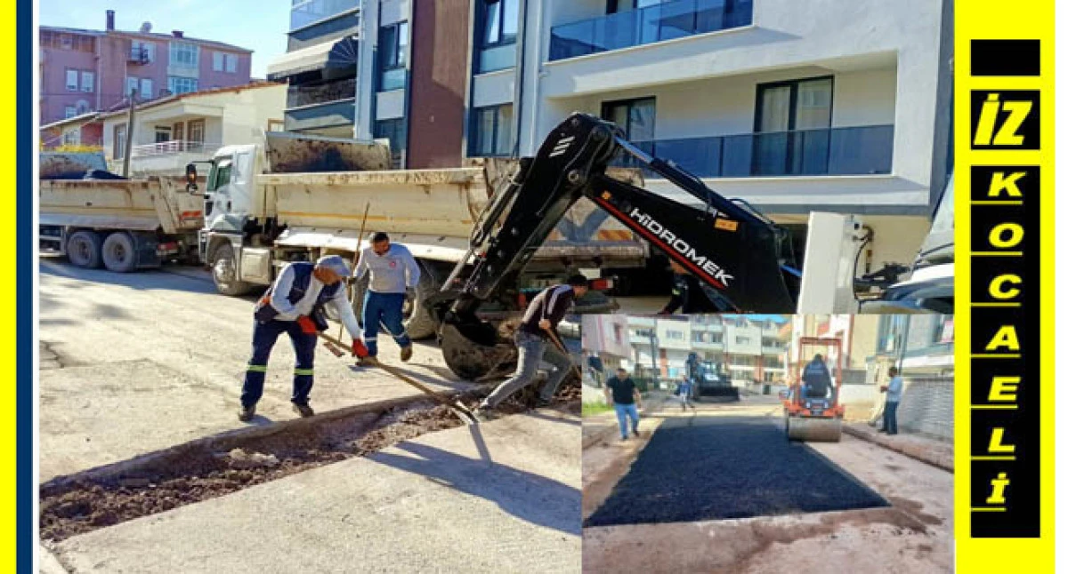 Körfez’de yol iyileştirme çalışmaları sürüyor